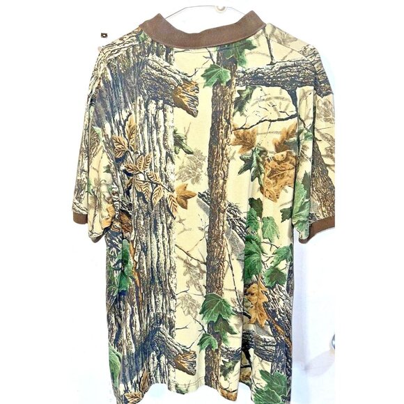 Duxbak Mens Hunting Camouflage Fall Collared Shirt Short Sleeve 2xL - Picture 2 of 3